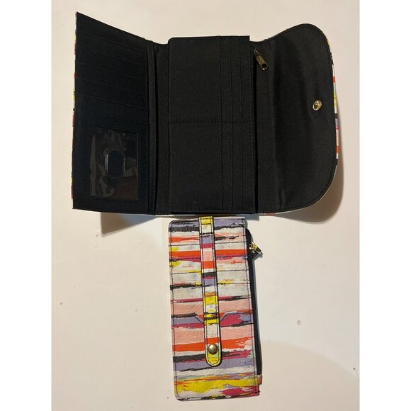 APT.9 Multicolor Striped Wallet With Card Slots & Coin Pouch - Picture 3 of 7